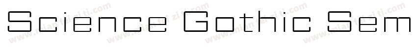 Science Gothic SemiBold XExp字体转换